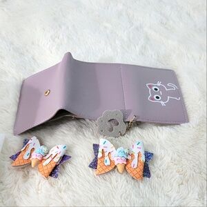 Wallet and hair accessories